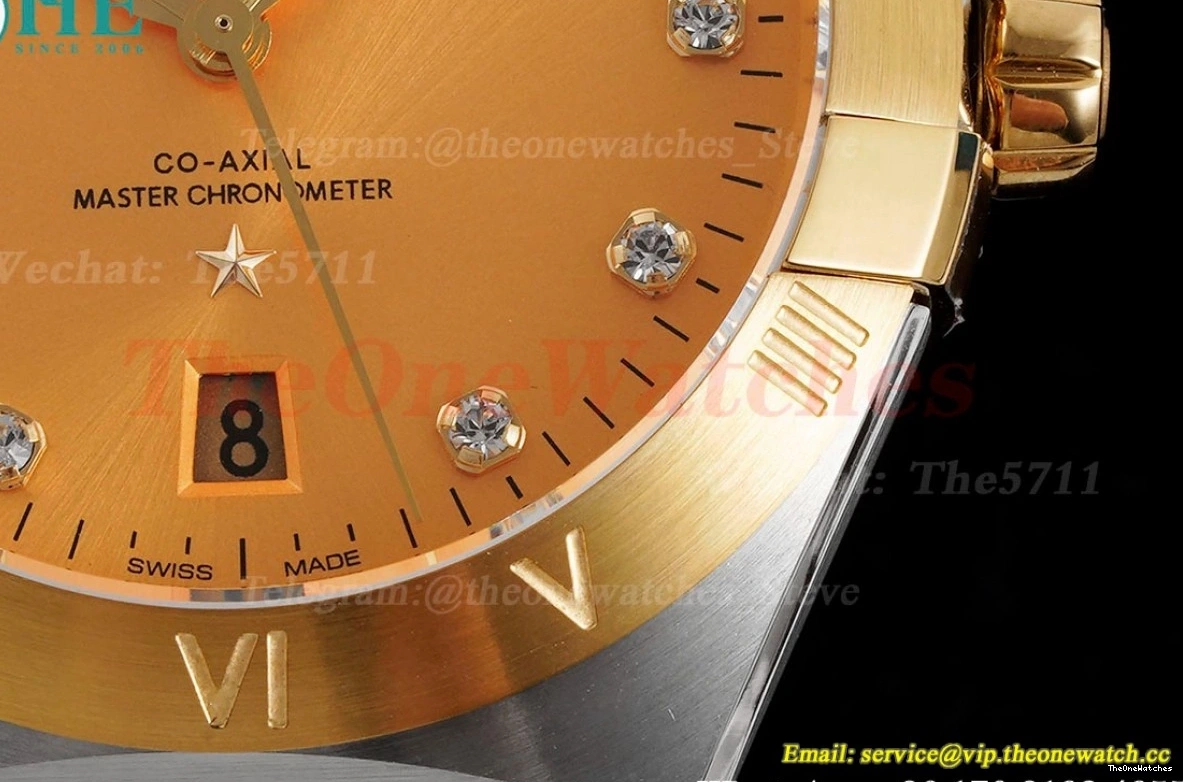 39mm Yellow Dia YG ASWF Constellation A8800 SS 0215
